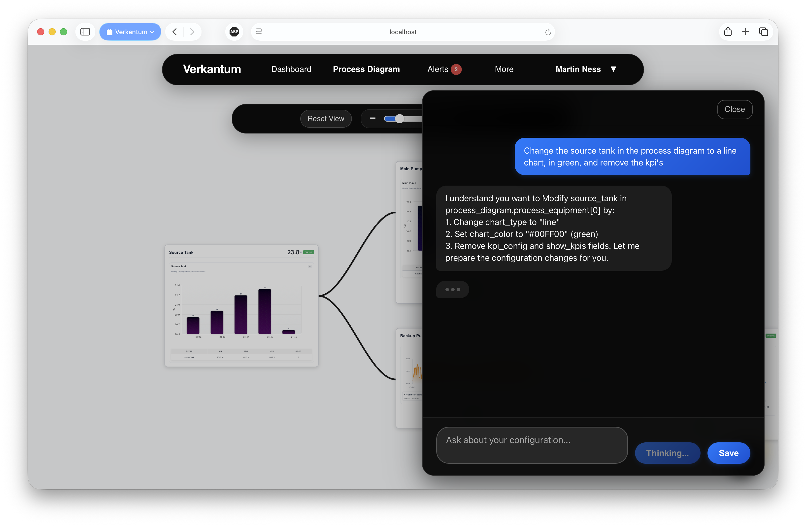 Agentic configuration interface